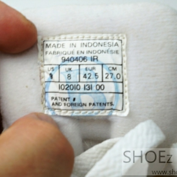 RARE Vintage Nike White 1993 (102010-131) size 9 - Picture 8 of 8